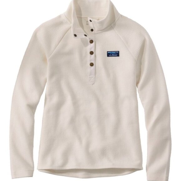 L.L. Bean Jackets & Blazers - L.L.Bean Women's Lakewashed Double-Knit Quarter-Snap